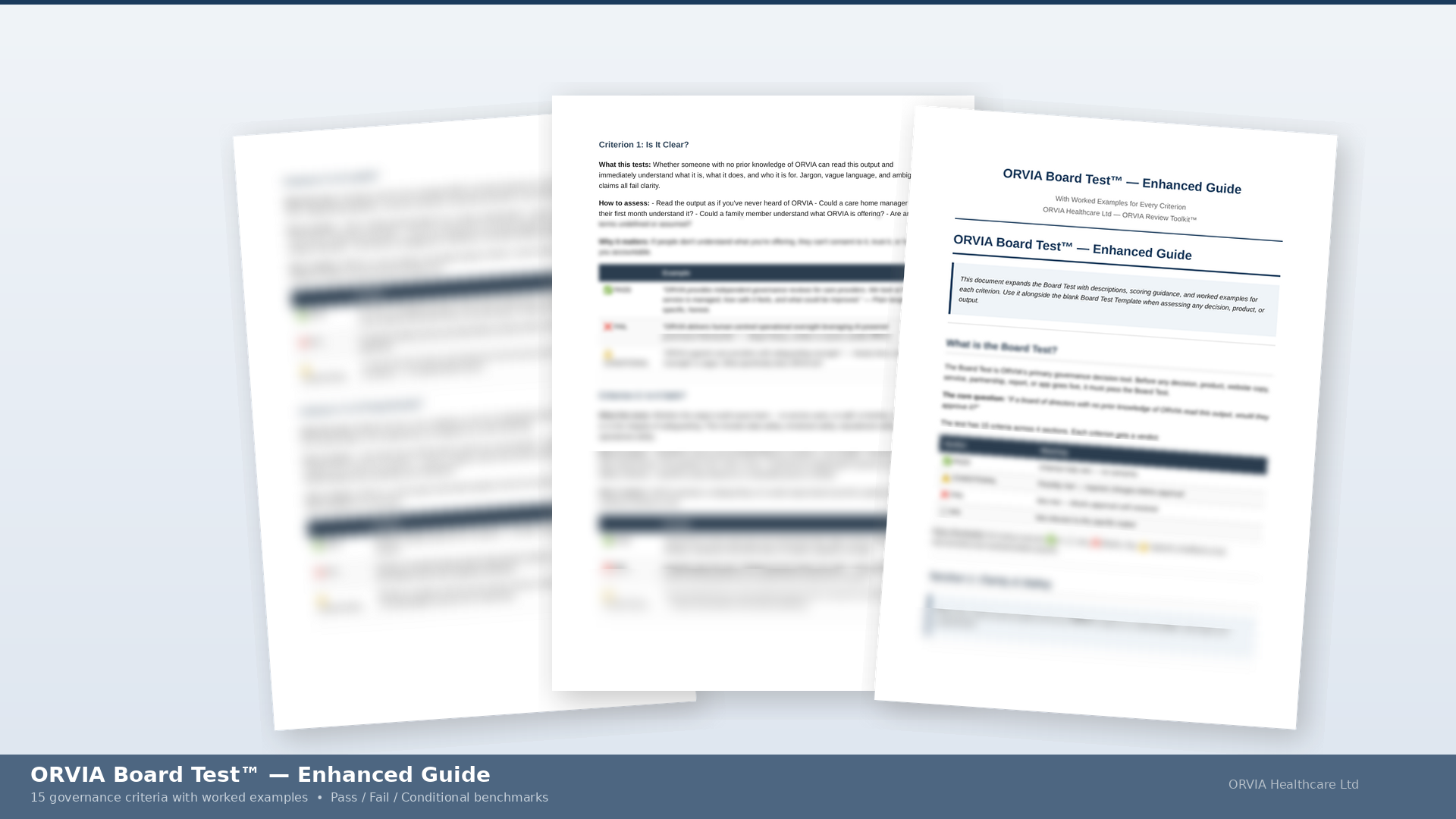 ORVIA Board Test governance guide preview