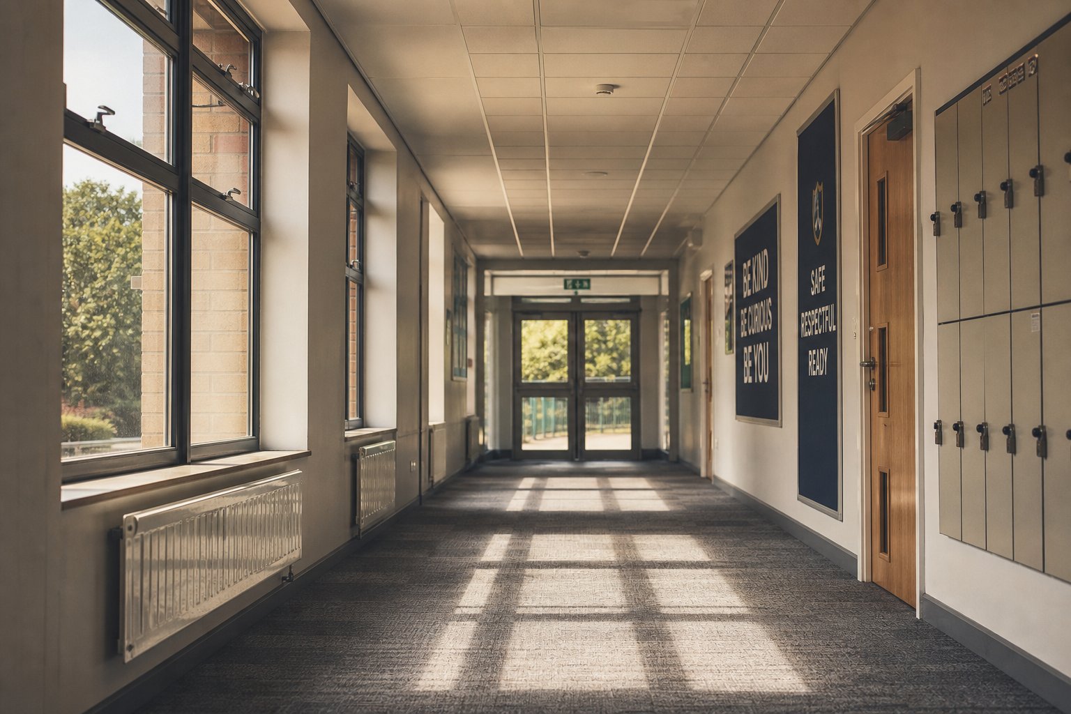 School corridor